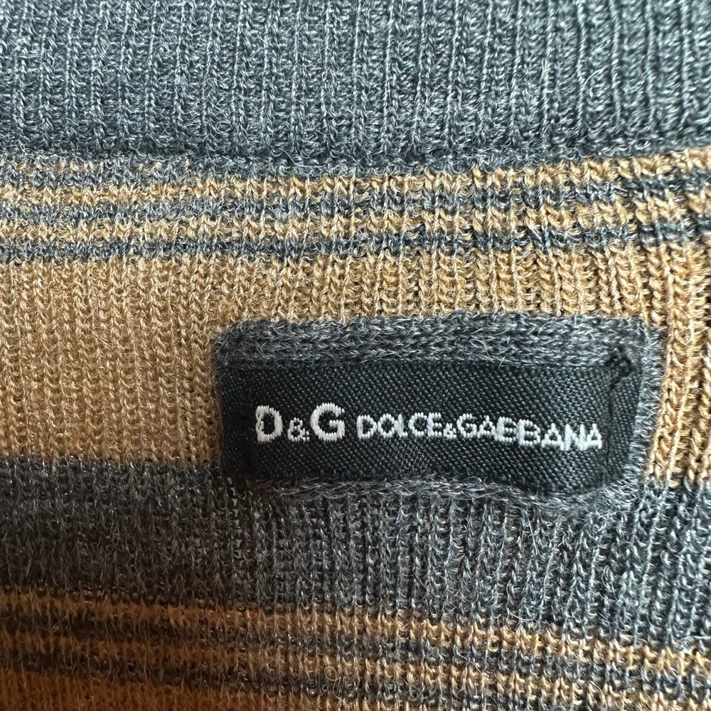 Dolce & Gabbana Striped Cardigan | Luxury Knit Button Front - Picture 4 of 13